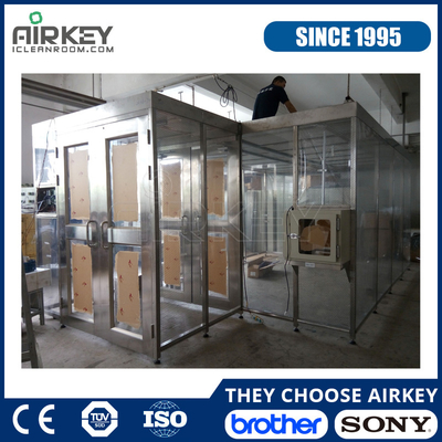 Worked ISO 7 Clean Room Standard Clean Room With Customized Pass Box Size